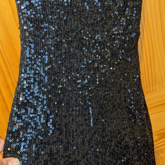 Black Sequin Pants Romper - Picture 6 of 10